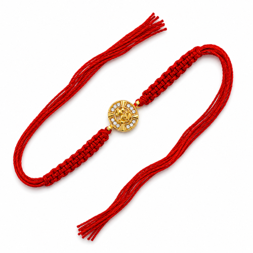Prosperity Ganesha Gold Plated 925 Sterling Silver Rakhi for Brother