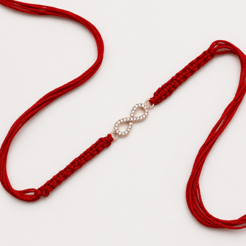 Eternal Infinity 925 Sterling Silver Rakhi for Brother – Premium Designer Rakhi