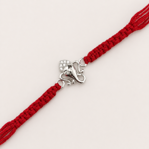 Ganpati Grace 925 Sterling Silver Rakhi