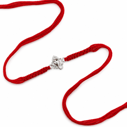Ganpati Grace 925 Sterling Silver Rakhi