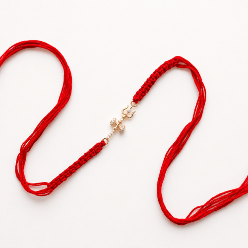 Divine Trishul Damru 925 Sterling Silver Rakhi for Brother – Premium Designer Rakhi