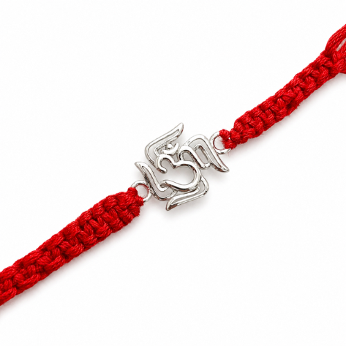 Premium Om Charm 925 Sterling Silver Rakhi