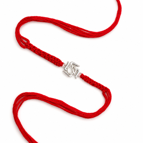 Premium Om Charm 925 Sterling Silver Rakhi