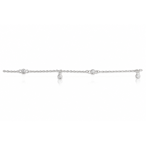 Minimal CZ Station 925 Sterling Silver Bhabhi Rakhi Bracelet for Bhabhi – Premium Designer Rakhi