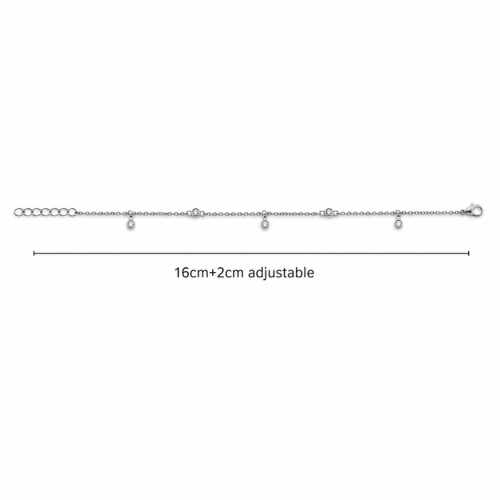 Minimal CZ Station 925 Sterling Silver Bhabhi Rakhi Bracelet for Bhabhi – Premium Designer Rakhi