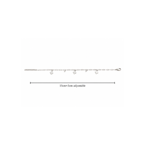 Dangling Quatrefoil 925 Sterling Silver Bhabhi Rakhi Bracelet – Premium Designer Rakhi