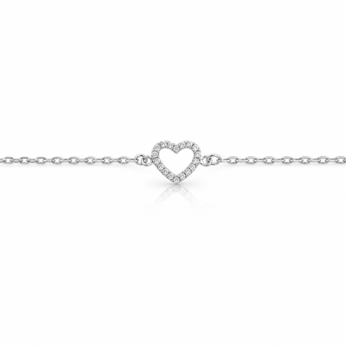Timeless Heart Charm Bhabhi Rakhi Bracelet