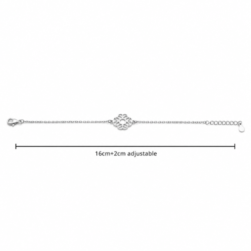 Minimal Floral Daisy 925 Sterling Silver Bhabhi Rakhi Bracelet – Premium Designer Rakhi