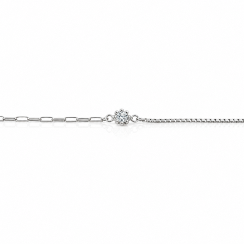 Everyday Solitaire Flower Bracelet Rakhi