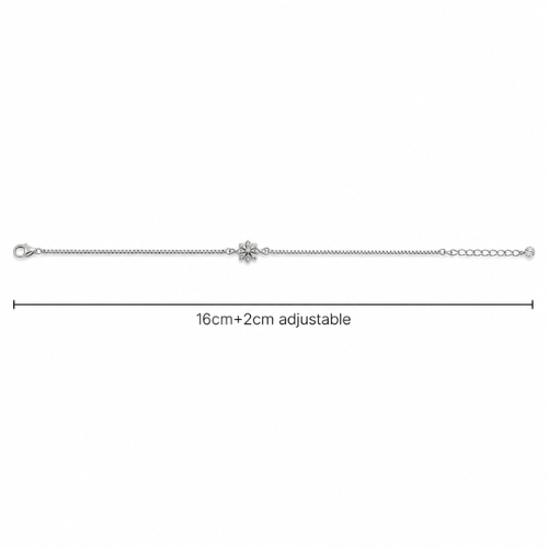 Elegant Floral Clover CZ 925 Sterling Silver Bhabhi Rakhi Bracelet – Premium Designer Rakhi