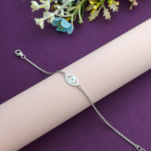 Protective Evil Eye 925 Sterling Silver Bracelet
