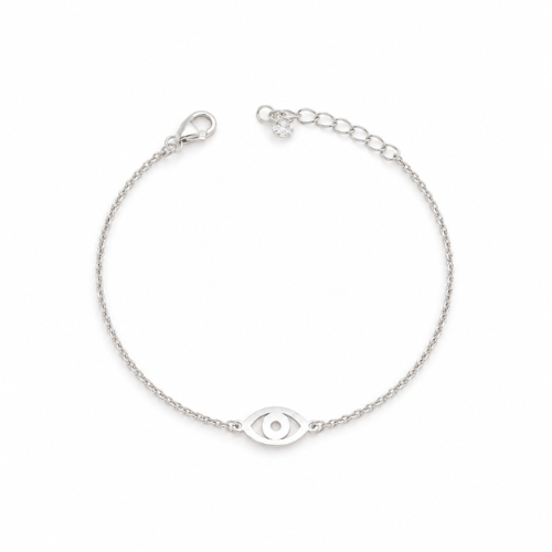 Protective Evil Eye 925 Sterling Silver Bracelet