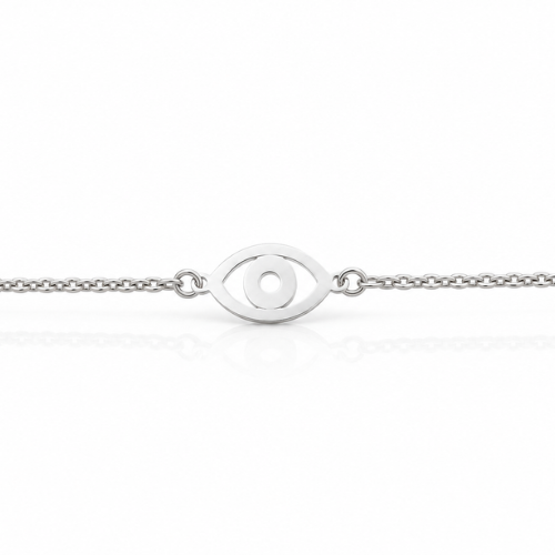 Protective Evil Eye 925 Sterling Silver Bracelet