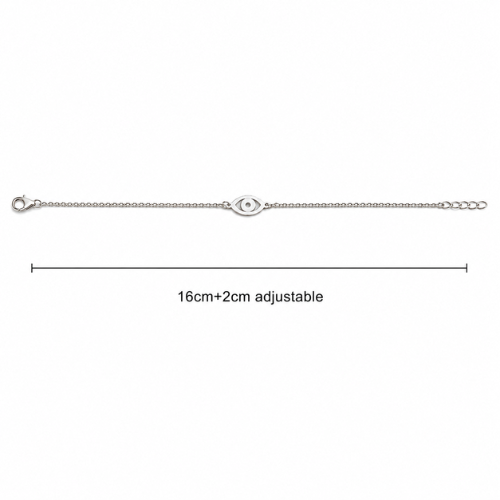 Protective Evil Eye 925 Sterling Silver Bracelet
