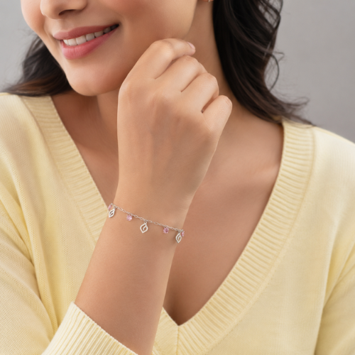 Nature Leaf 925 Sterling Silver Bracelet Rakhi